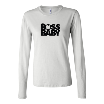 Women’s Boss Baby BELLA CANVAS Jersey Long Sleeve Tee