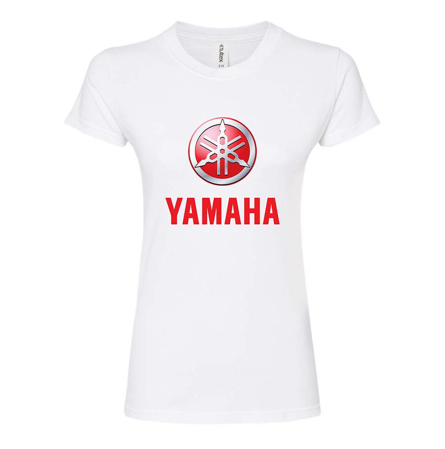 Women's Yamaha Bike Motorcycle Round Neck T-Shirt