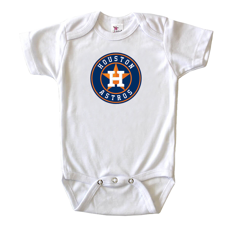 Houston Astros Baseball Baby Romper Onesie