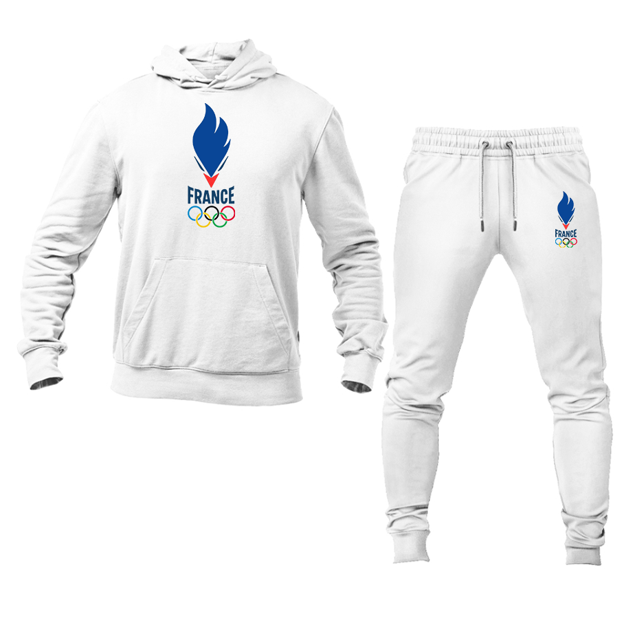 Men's France Olympia 2024 Hoodie and Joggers Set