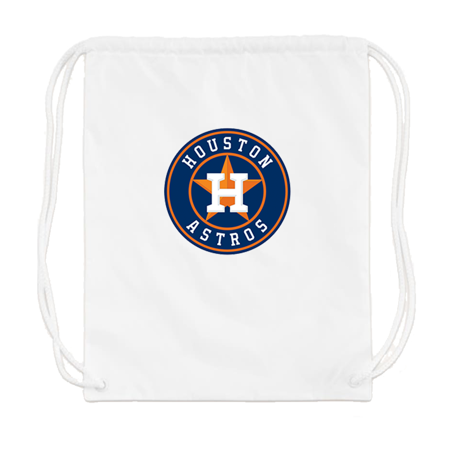 Houston Astros Baseball Drawstring Bag