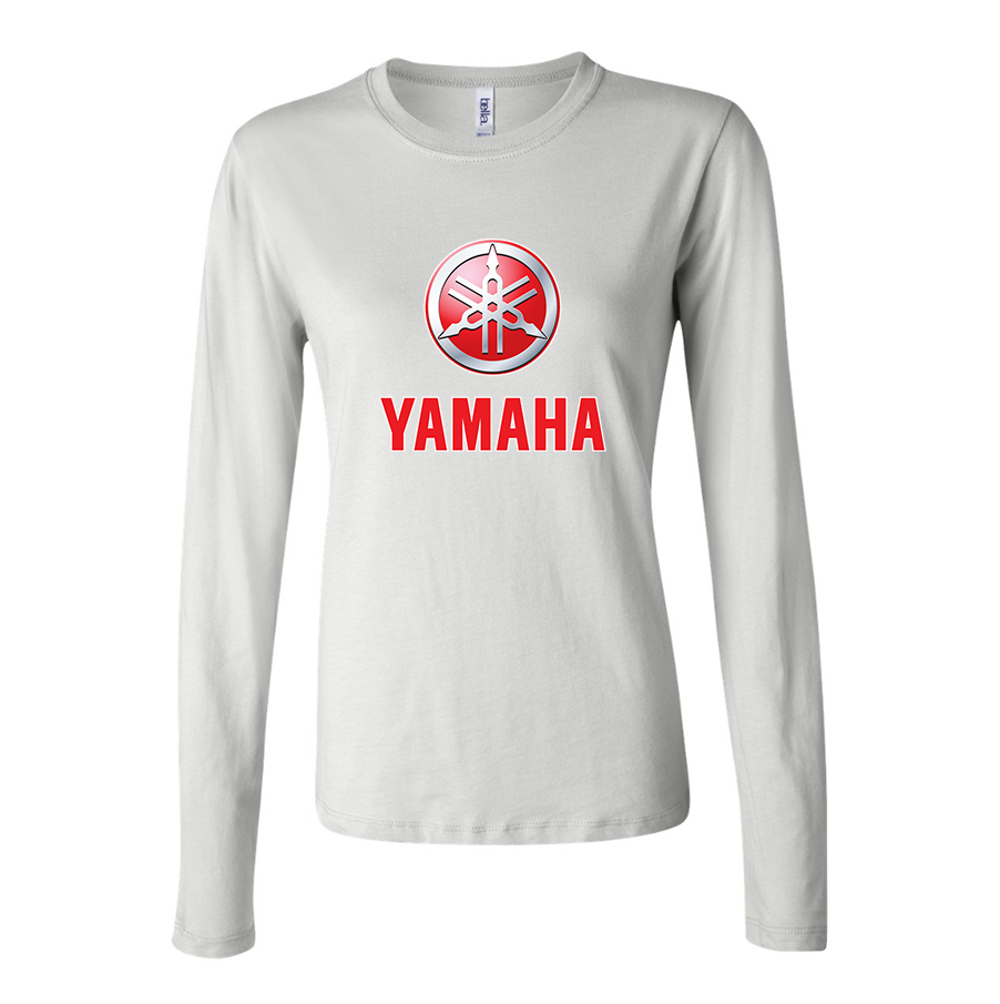 Women's Yamaha Bike Motorcycle Long Sleeve T-Shirt