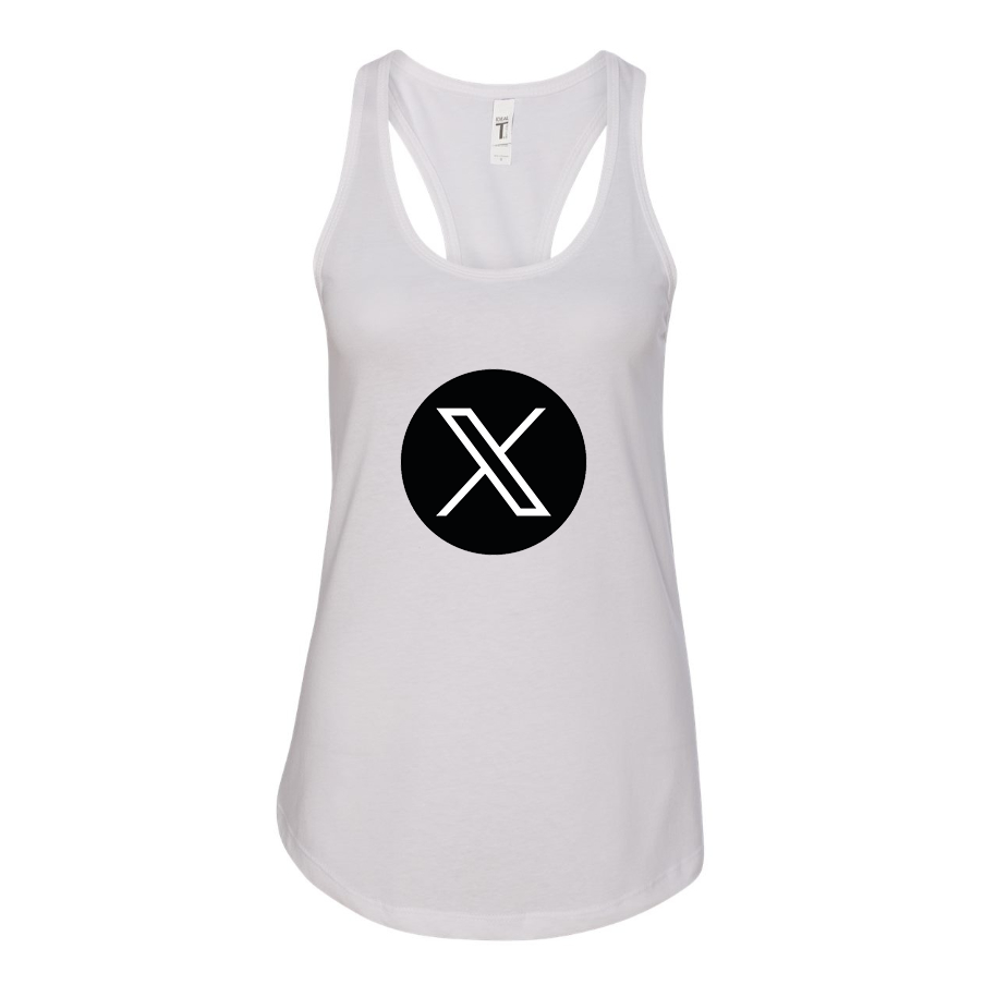 Women's Twitter X Racerback Tank Top