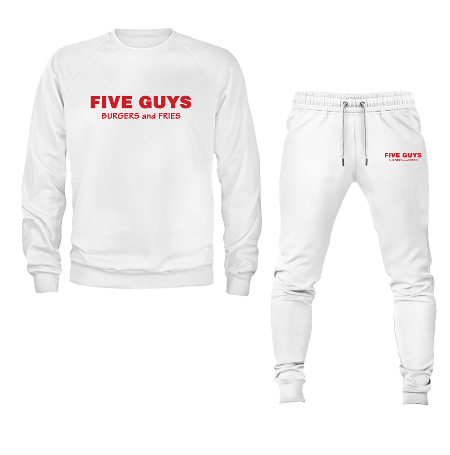 Men's Five Guys Crewneck Sweatshirt Joggers Suit