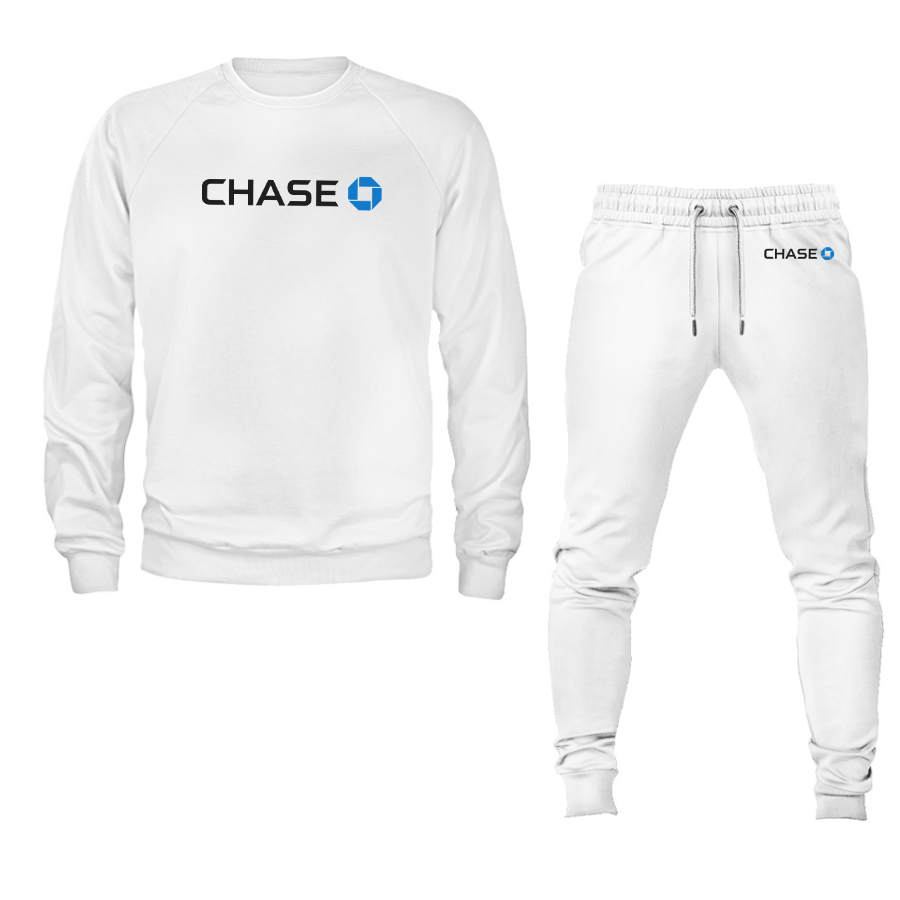 Unisex Chase Bank Crewneck Sweatshirt Joggers Suit