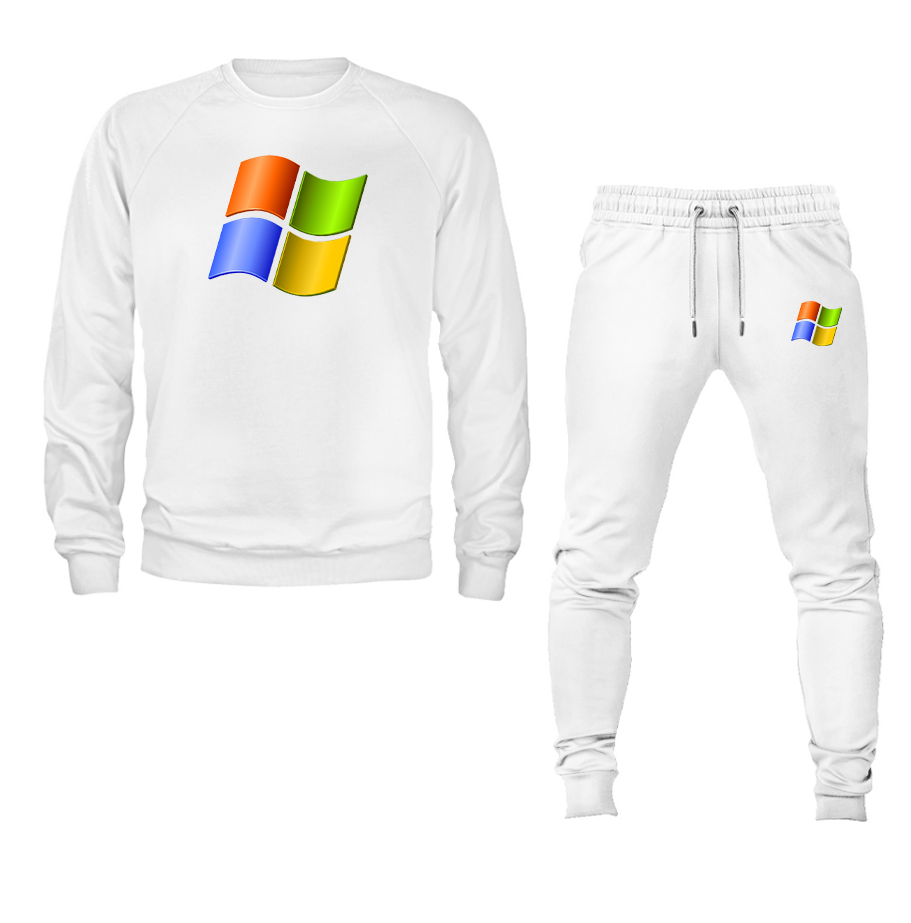 Men's Microsoft Crewneck Sweatshirt Joggers Suit