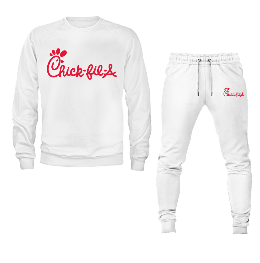 Men's Chick fil A Crewneck Sweatshirt Joggers Suit – Tee