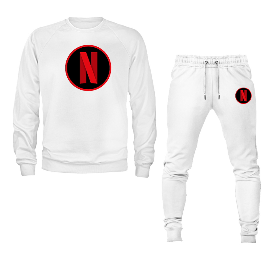 Men's Netflix Crewneck Sweatshirt Joggers Suit