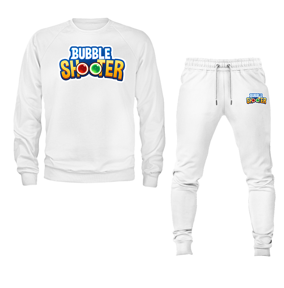 Men's Bubble Shooter Crewneck Sweatshirt Joggers Suit