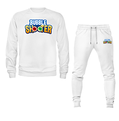 Men's Bubble Shooter Crewneck Sweatshirt Joggers Suit