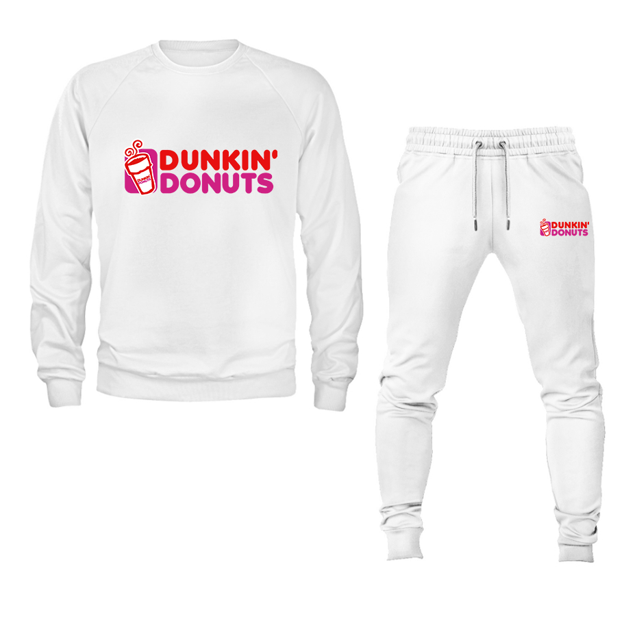 Men's Dunkin Donuts Crewneck Sweatshirt Joggers Suit