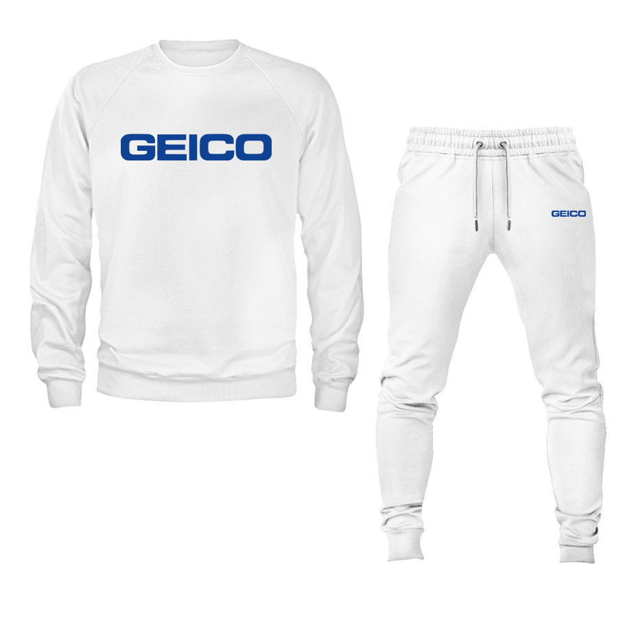 Men's Geico  Crewneck Sweatshirt Joggers Suit