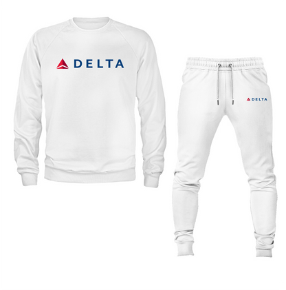 Men's Delta Airlines Crewneck Sweatshirt Joggers Suit