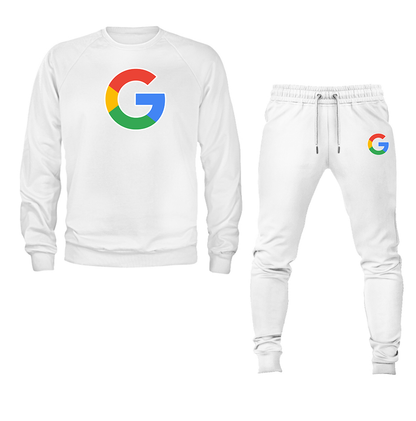 Men's Google Crewneck Sweatshirt Joggers Suit