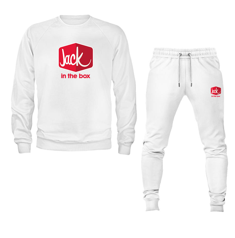 Men's Jack In The Box Crewneck Sweatshirt Joggers Suit – Tee