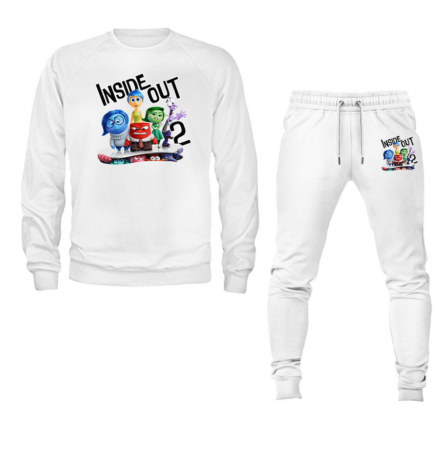 Men's Inside Out 2 Crewneck Sweatshirt Joggers Suit