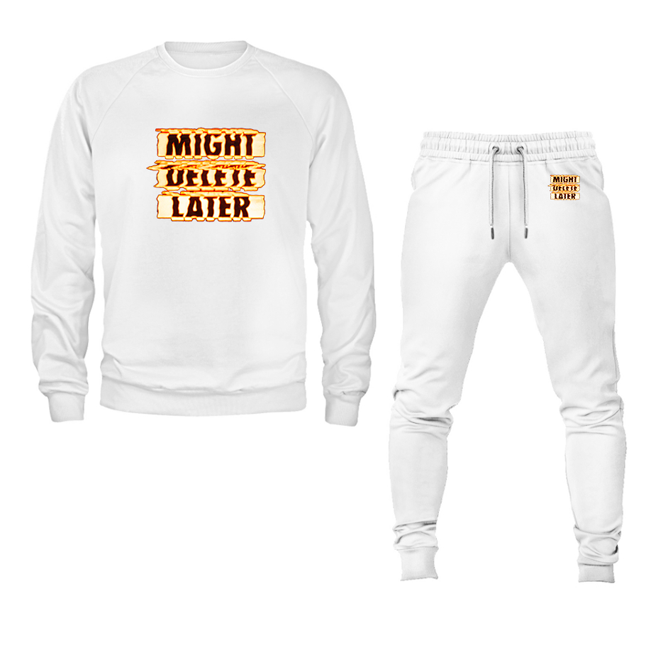 Men's Might Delete Later - J Cole Crewneck Sweatshirt Joggers Suit