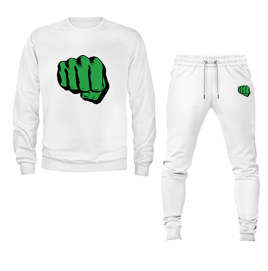 Men's Hulk Punch Crewneck Sweatshirt Joggers Suit