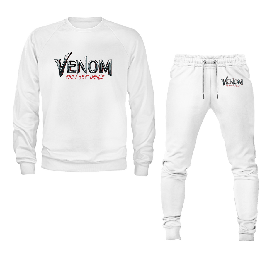 Men's Venom The Last Dance  Crewneck Sweatshirt Joggers Suit Set