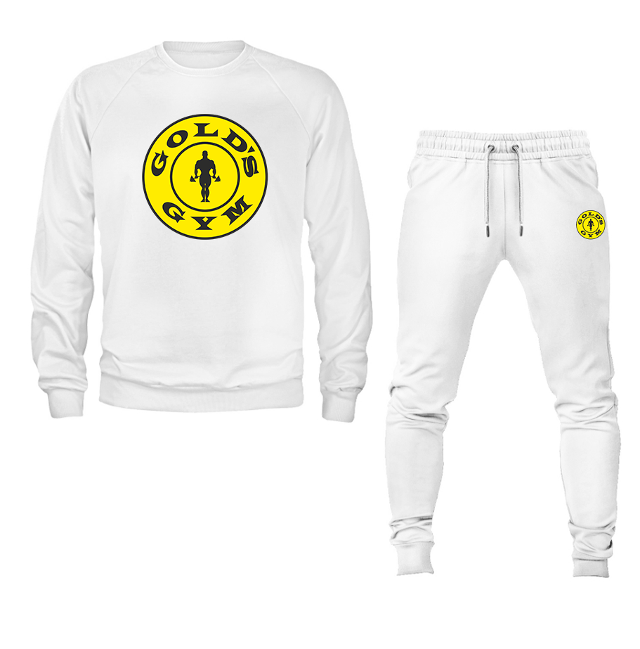 Men's Gold's Gym Crewneck Sweatshirt Joggers Suit – Tee