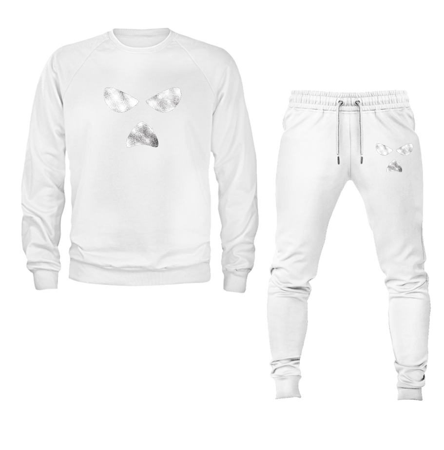 Men's Knee Cap Fine Art Crewneck Sweatshirt Joggers Suit