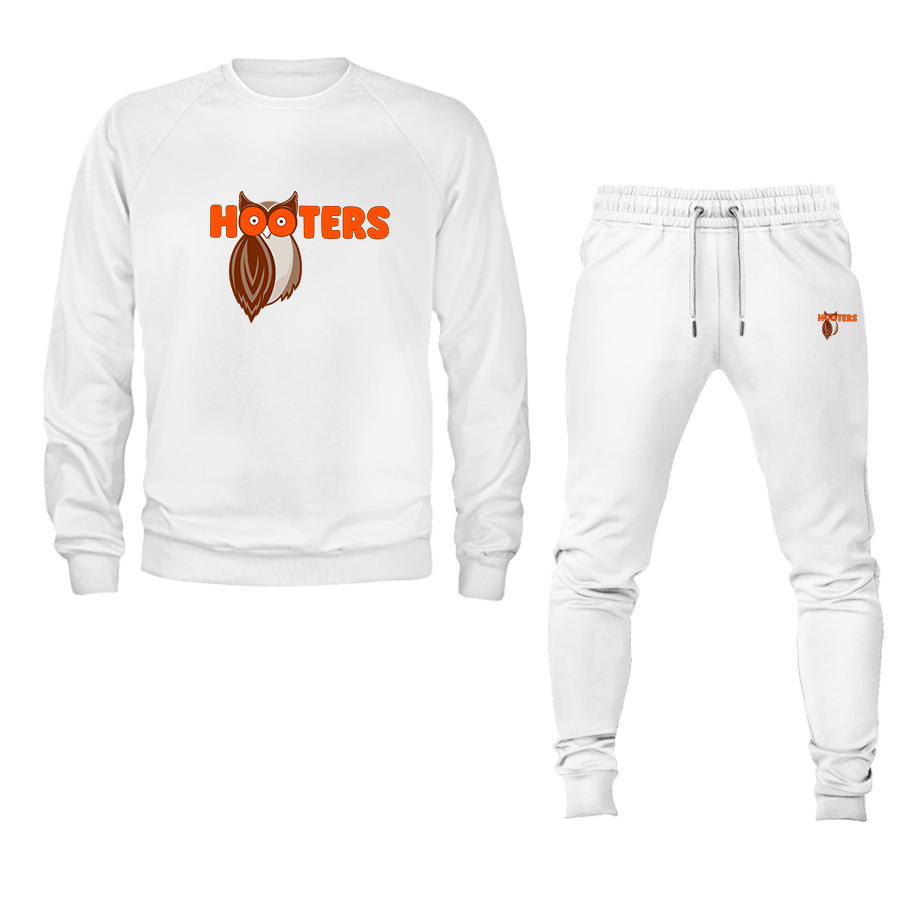 Men's Hooters Crewneck Sweatshirt Joggers Suit