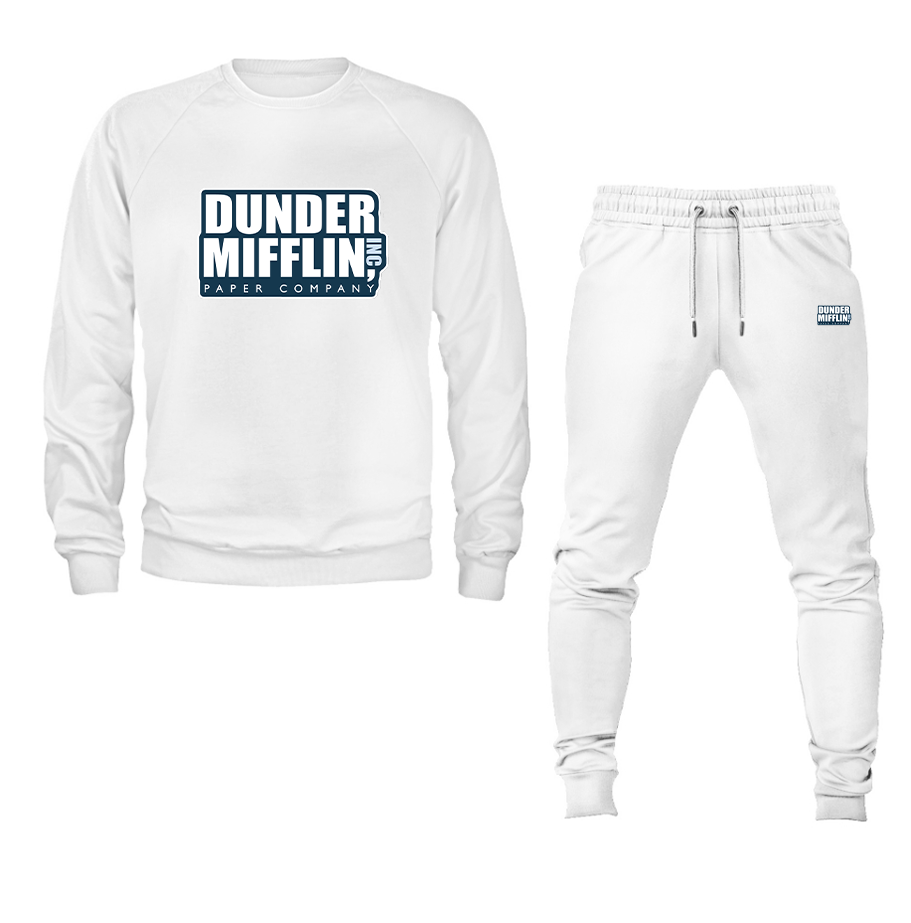 Men's Dunder Mifflin Crewneck Sweatshirt Joggers Suit