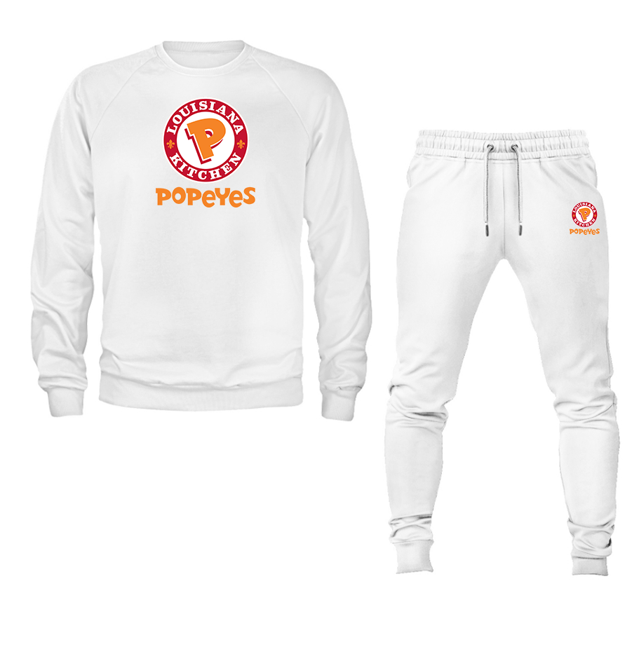 Men's Popeyes Louisiana Kitchen  Crewneck Sweatshirt Joggers Suit
