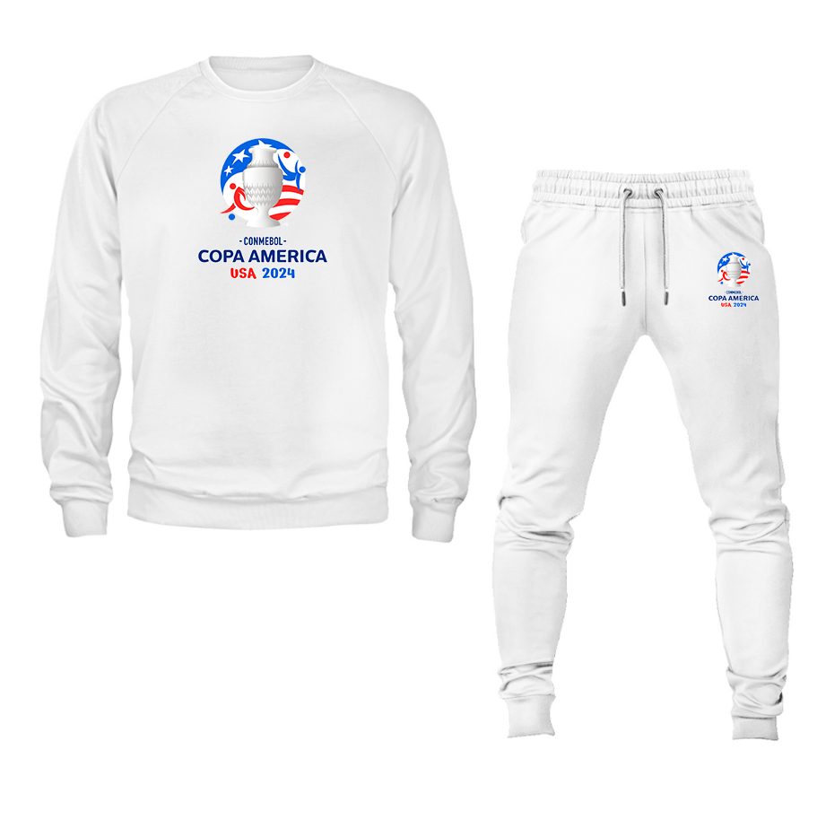 Men's Copa America 2024 Crewneck Sweatshirt Joggers Suit