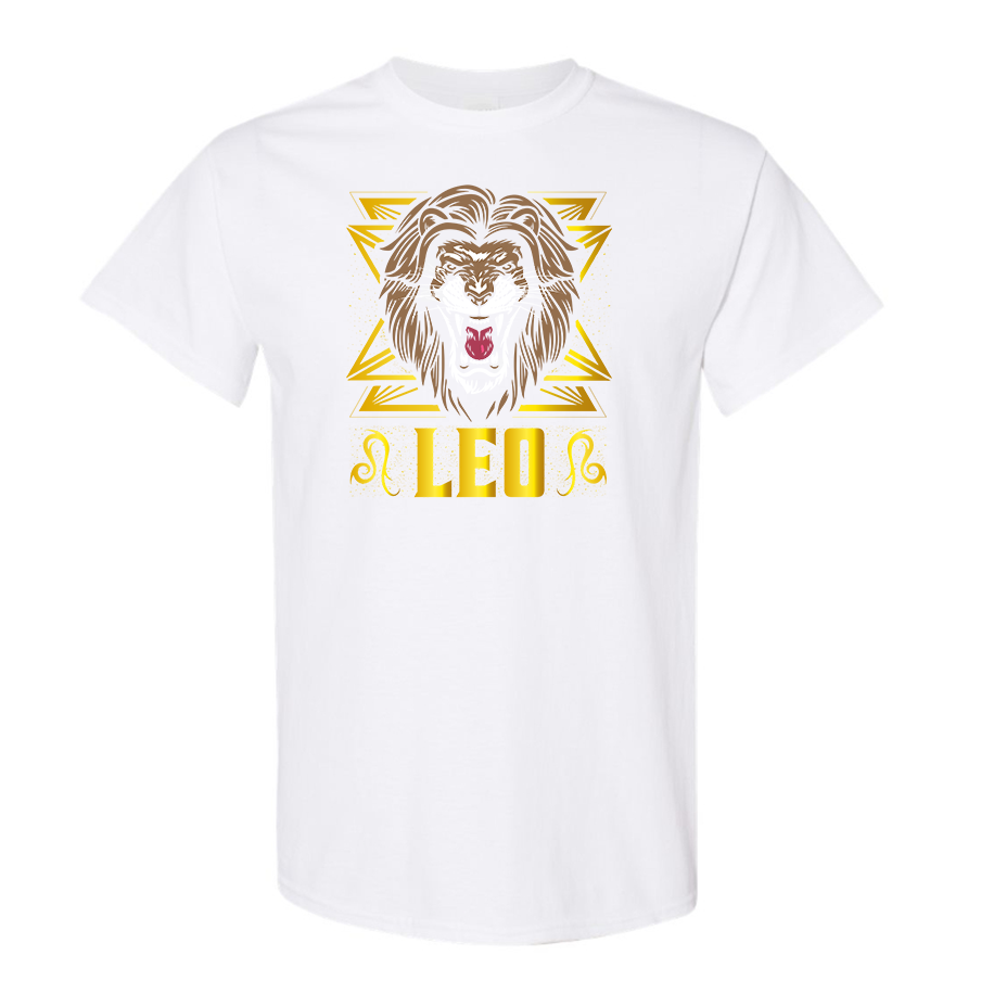 Youth's Leo Zodiac Sign Cotton T-Shirt