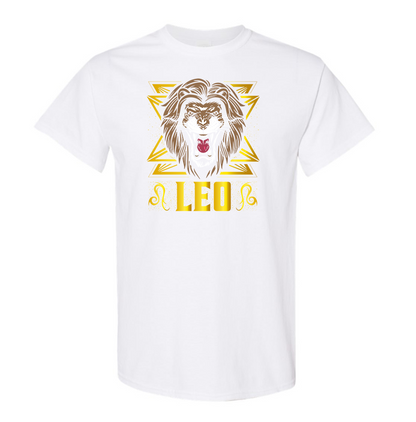 Youth's Leo Zodiac Sign Cotton T-Shirt