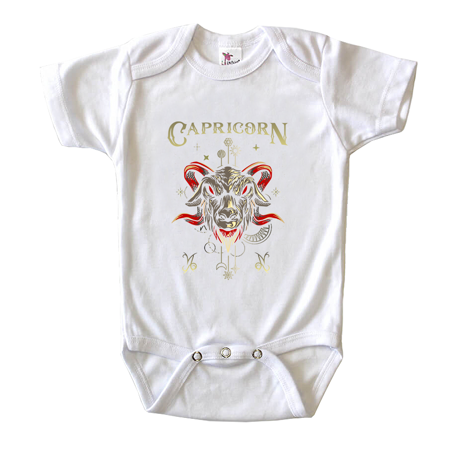 Capricorn Zodiac Baby Romper Onesie