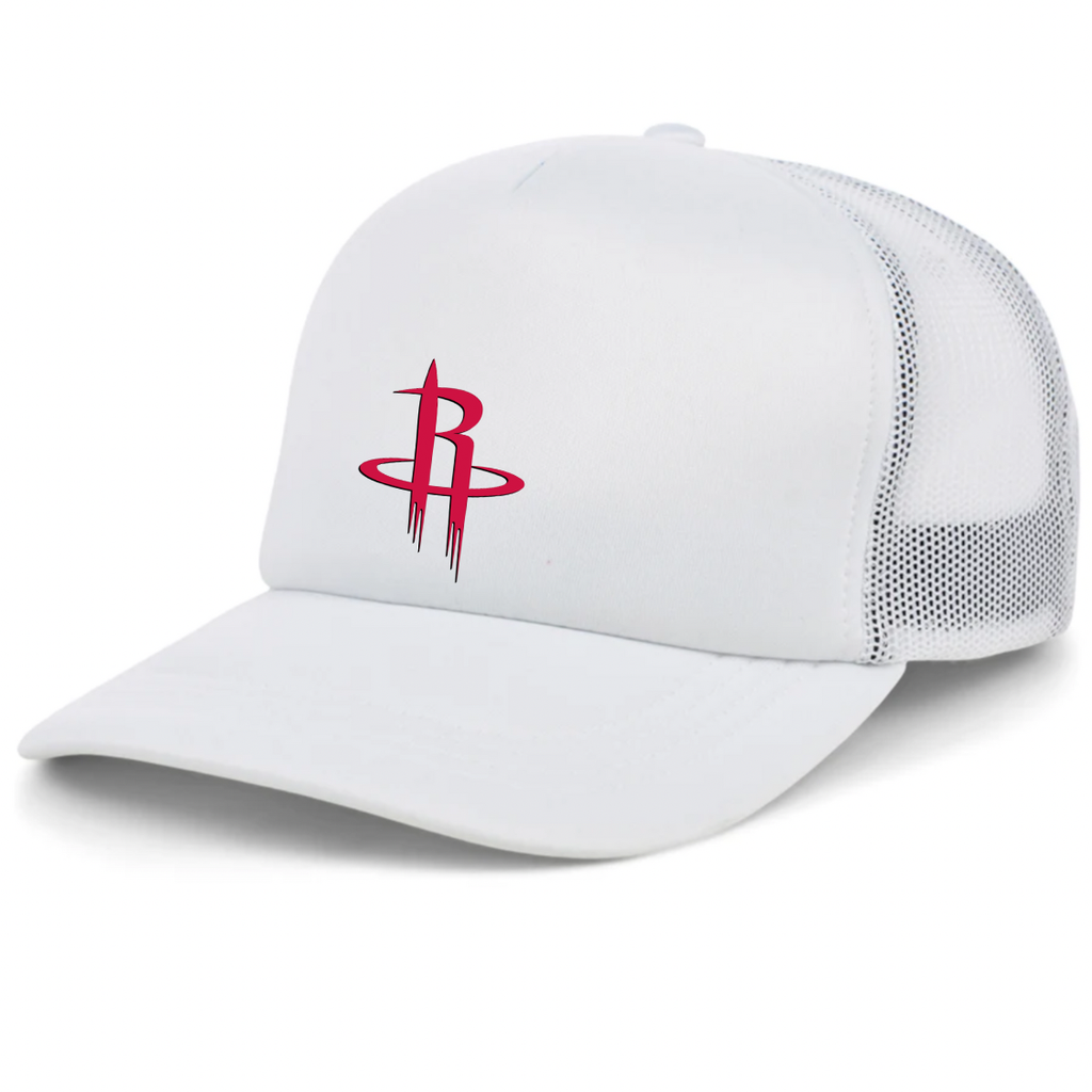 Houston Rockets Dad Trucker Hat – Embroidered Fan Hat | TeesCustomize