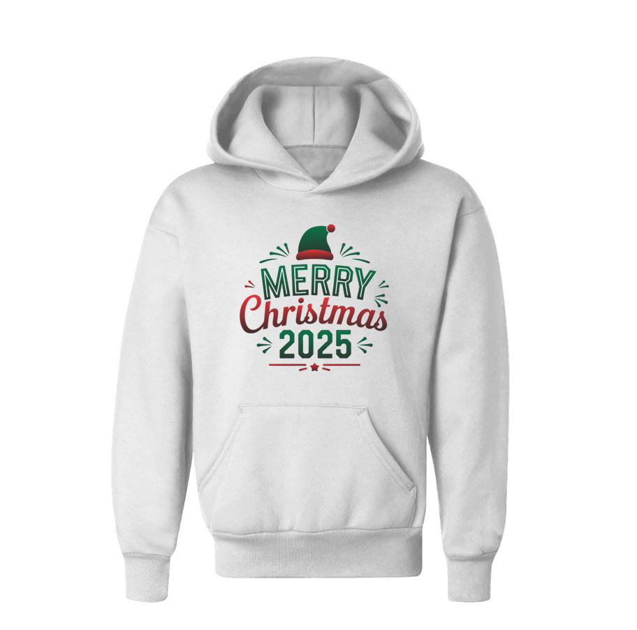 Youth's Merry Christmas 2025\ Pullover Hoodie