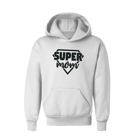 Youth's Super Mom Pullover Hoodie