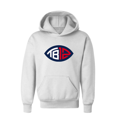 Youth's Tom Brady 12 Pullover Hoodie