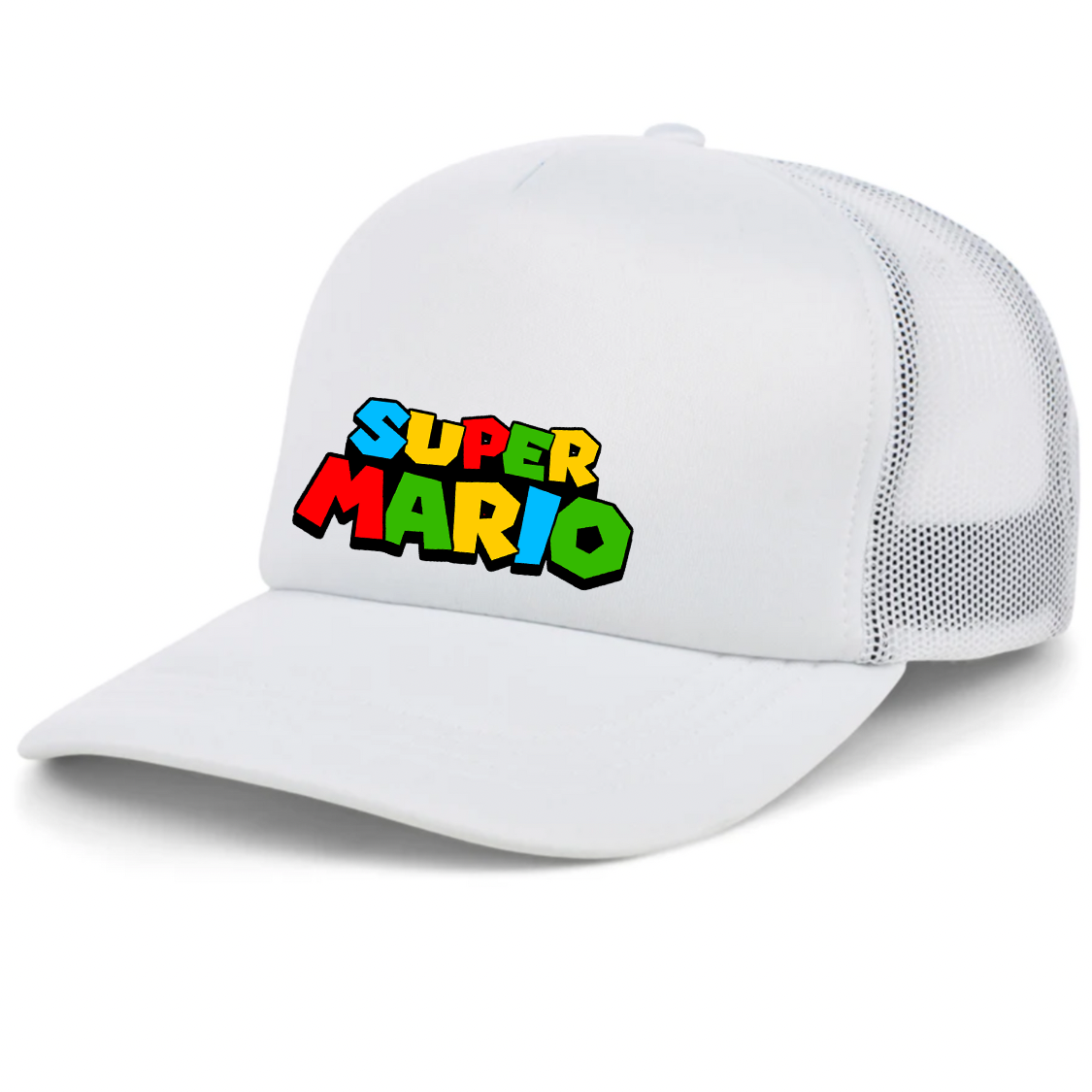 Super Mario Trucker Hat – Embroidered Fan Hat | TeesCustomize