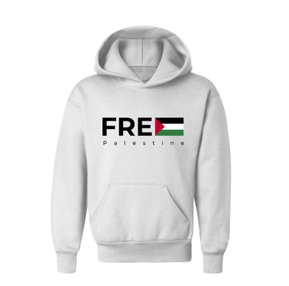 Youth's Free Palestine Pullover Hoodie