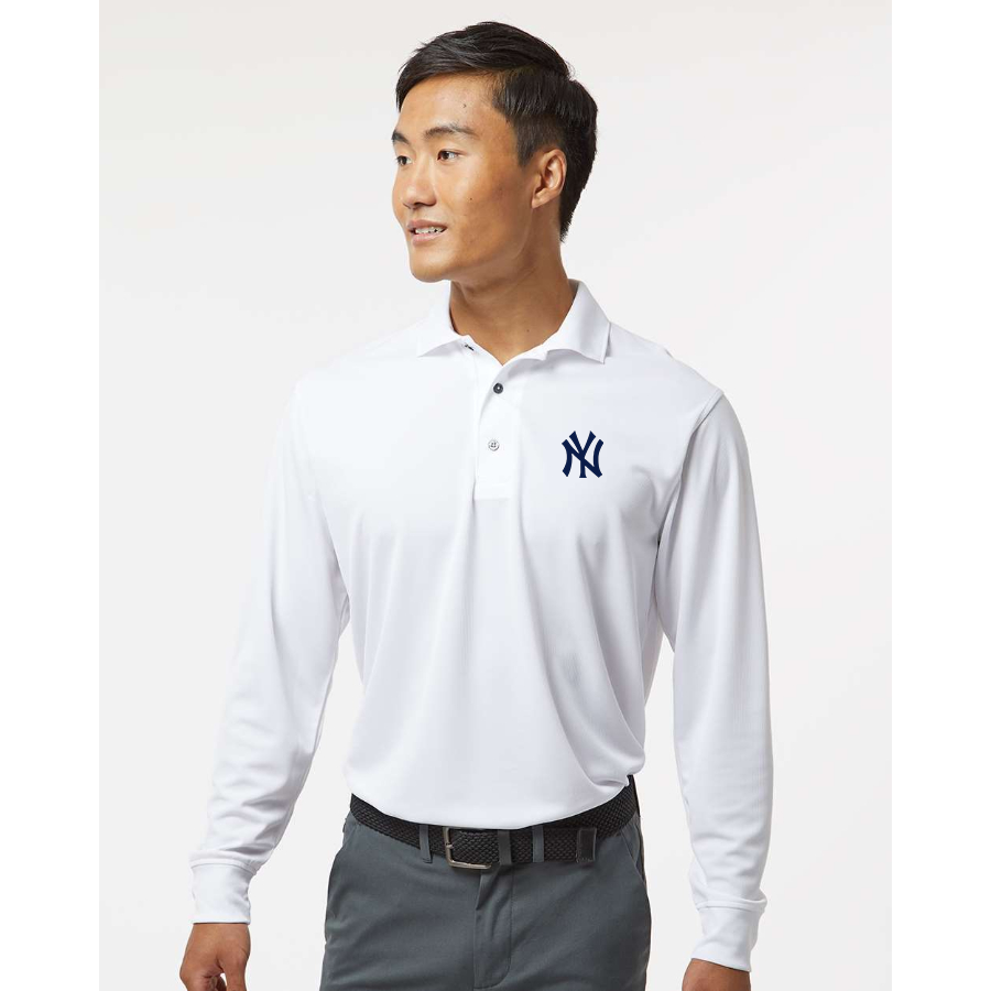 Men's New York NY Yankees Paragon Prescott Long Sleeve Polo