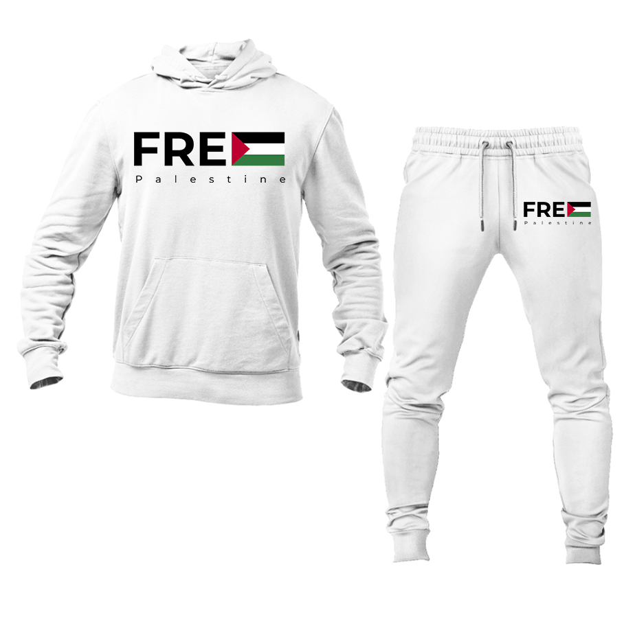 Men's Free Palestine Hoodie and Joggers Set