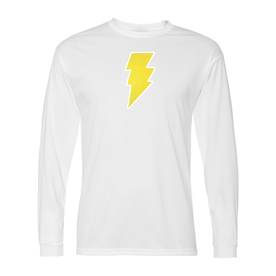 Men's Black Adam Polyester Long Sleeve T-Shirt