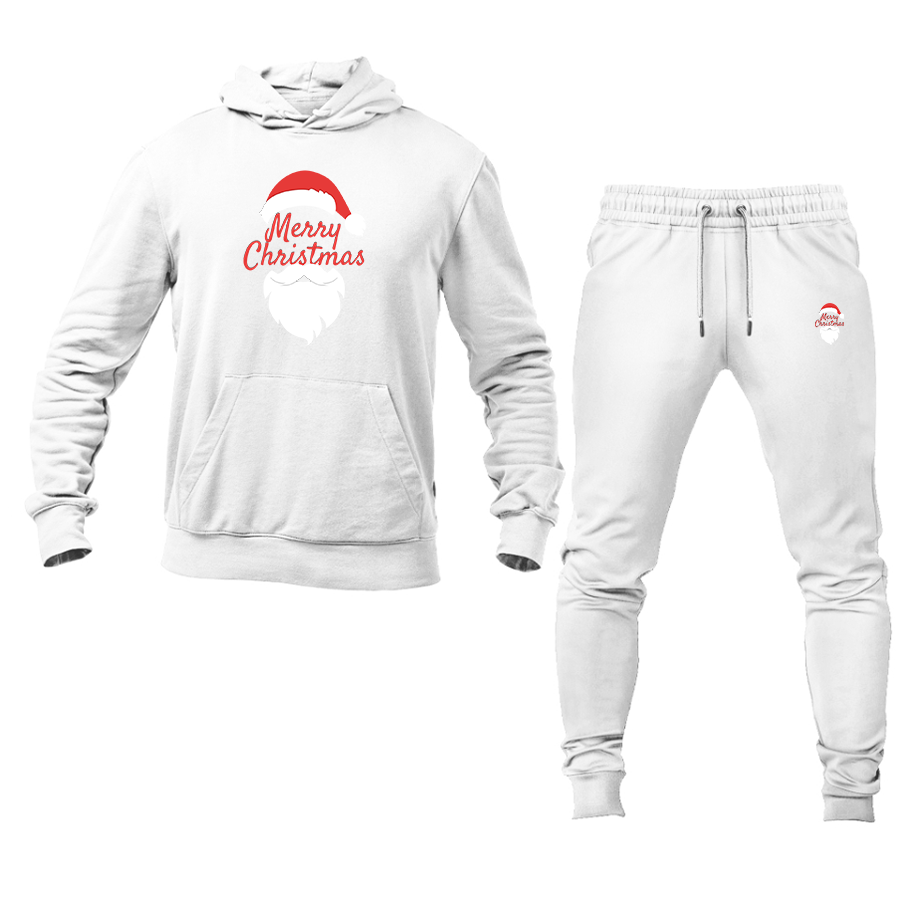 Men's Merry Christmas Santa Claus Hoodie and Joggers Set