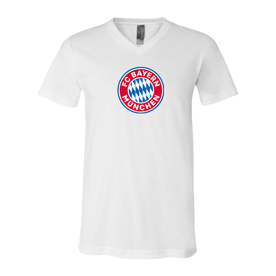Men's  FC Bayern Munich BELLA  CANVAS  Jersey V-Neck Tee