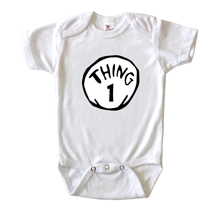 Dr. Suess Thing 1 Baby Romper Onesie