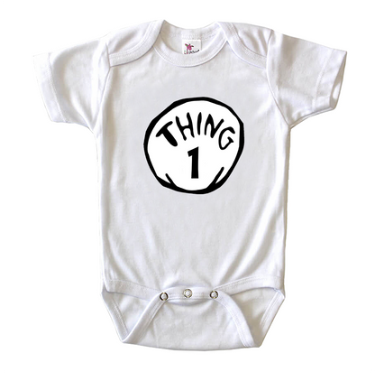 Dr. Suess Thing 1 Baby Romper Onesie