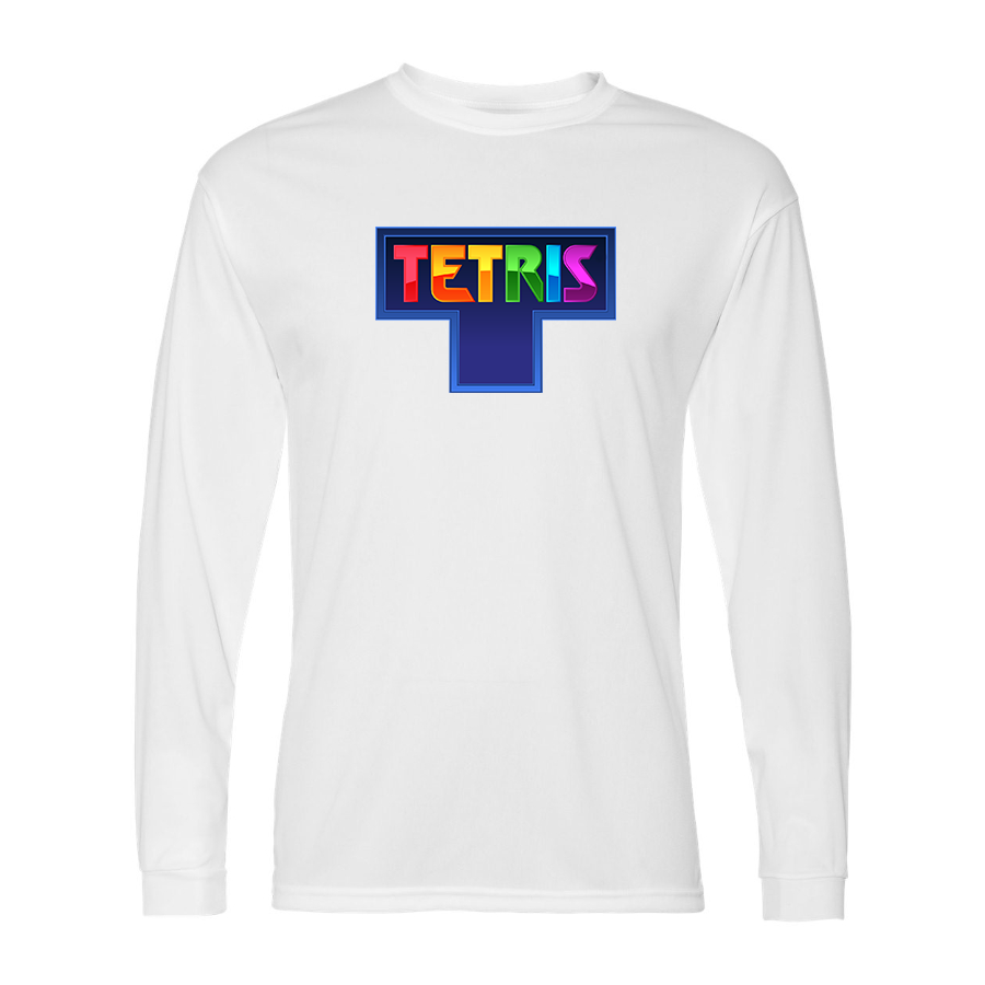 Men's Tetris Polyester Long Sleeve T-Shirt