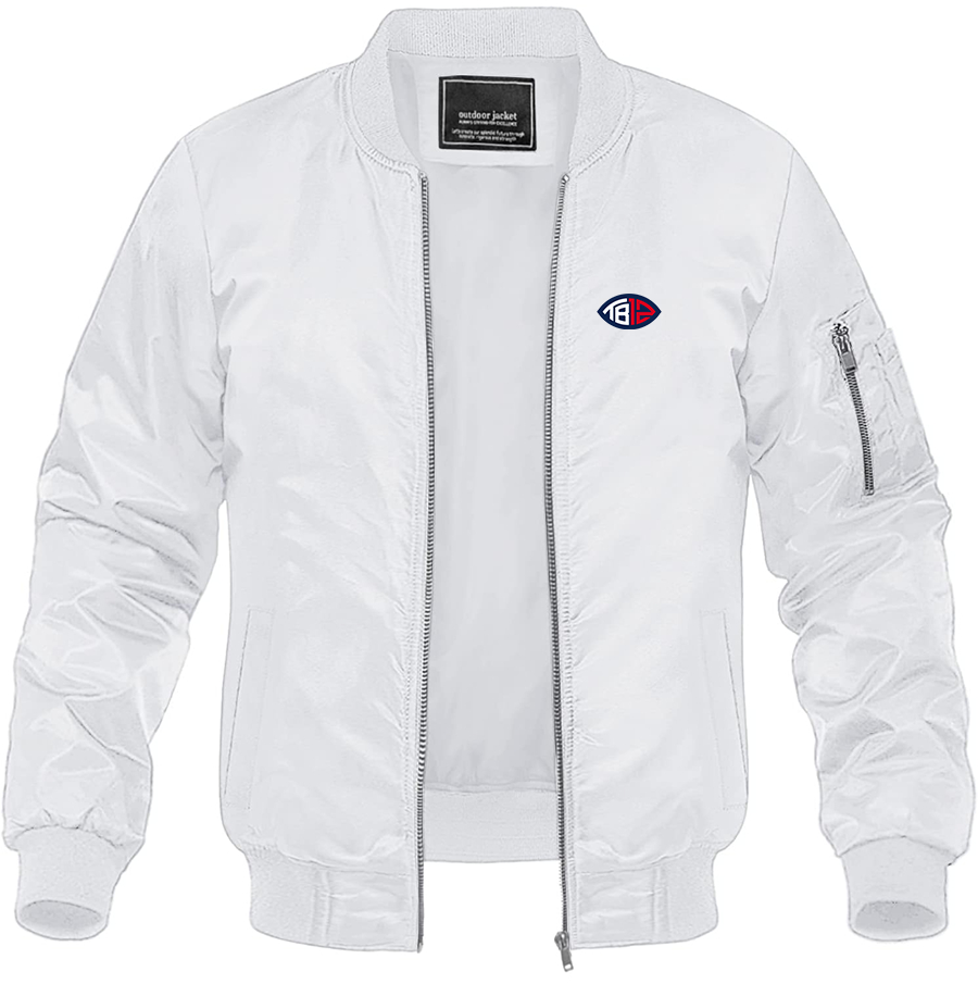 Men's Tom Brady 12 Lightweight Bomber Jacket Windbreaker Softshell Varsity Jacket