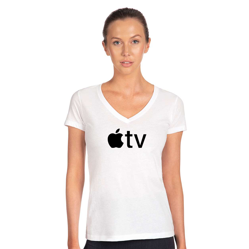 Women's Apple TV  Next Level Ideal V-Neck T-Shirt