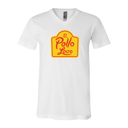 Men's El Pollo Loco BELLA  CANVAS  Jersey V-Neck Tee