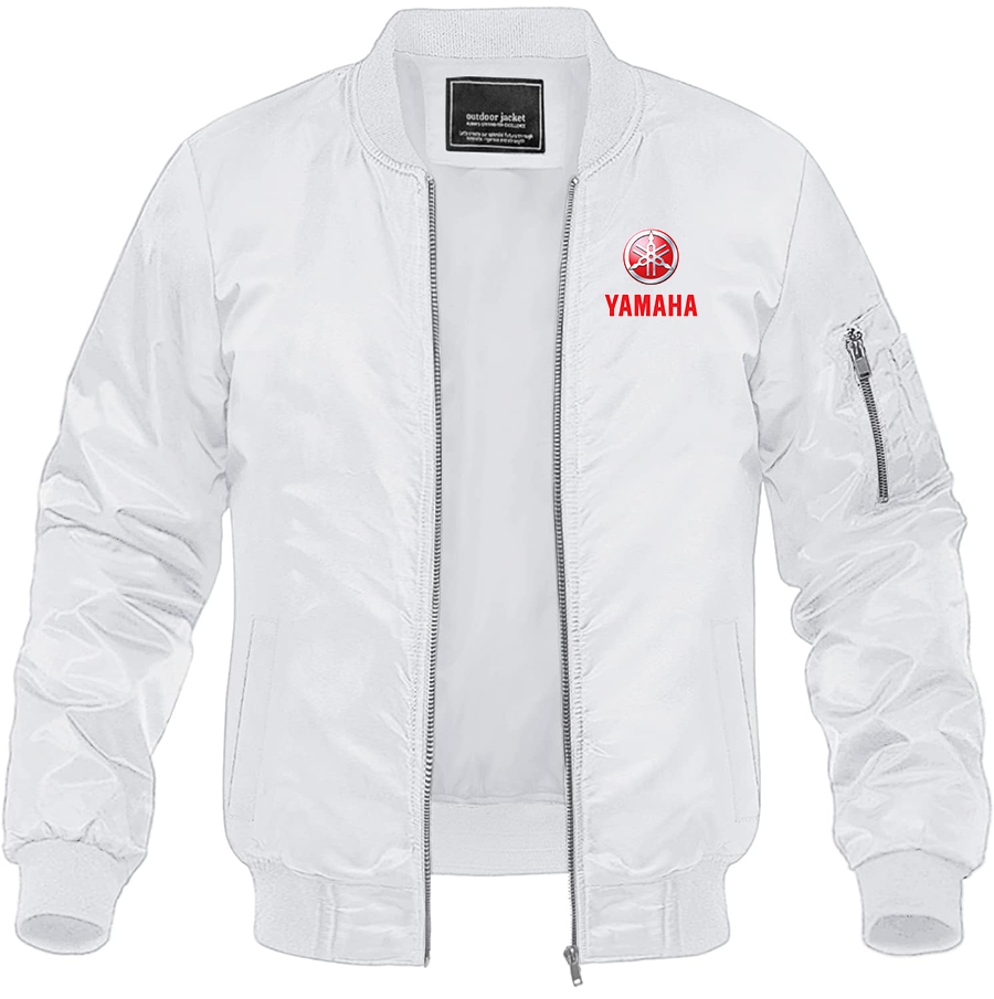 Men's Yamaha Bike Motorcycle Lightweight Bomber Jacket Windbreaker Softshell Varsity Jacket